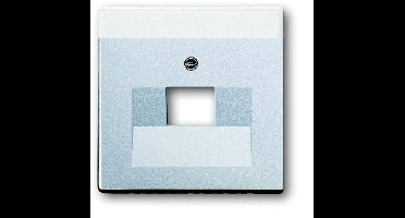 Busch-Jaeger 2CKA001710A3674 UAE-, IAE-, ISDN-contactdoos Afdekking Future lineair Aluminium, Witaluminium (RAL 9006) 1 stuk(s)