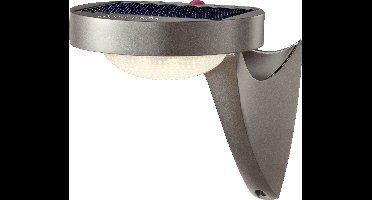 Sygonix SY-4673532 Wandlamp op zonne-energie met bewegingsmelder LED LED vast ingebouwd 10 W Grijs (mat)