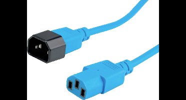 ROLINE stroomverlengkabel, IEC 320 C14 - C13, blauw, 0,8 m