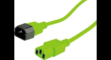 ROLINE stroomverlengkabel, IEC 320 C14 - C13, groen, 3 m