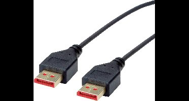 ROLINE DisplayPort Kabel, DP v1.4, M/M, DUN, zwart, 1,5 m