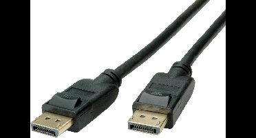 ROLINE DisplayPort Kabel, DP v1.3/v1.4, M/M, zwart, 1 m