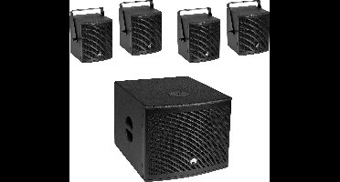 Omnitronic Molly-12A+Molly-6 Actieve PA-luidsprekerset Incl. subwoofer, Bluetooth