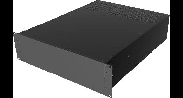 Hammond Electronics RM3U1922VBK 19 inch 19inch-industriële behuizing 3 HE Zwart