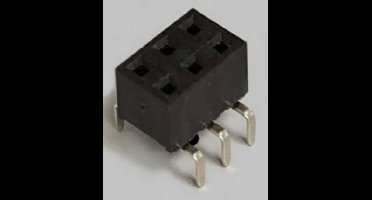 BKL Electronic Female header (standaard) Aantal rijen: 2 Aantal polen per rij: 3 10122229 1 stuk(s) Tube