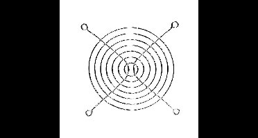 Sunon LGM120-7 Ventilatierooster 1 stuk(s) (b x h x d) 120 x 120 x 5.70 mm Metaal