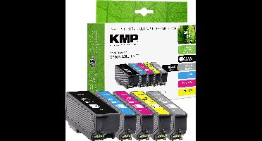 KMP Inktcartridge vervangt Epson 33XL, T3357, T3351, T3361, T3362, T3363, T3364 Compatibel Combipack Zwart, Cyaan, Magenta, Geel E216VX 1633,4055