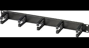 Renkforce RF-4755508 482.6 mm 19 inch Kabelgeleiding voor patchkast Zwart