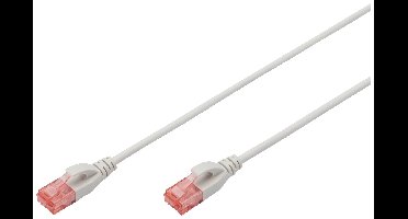 Digitus DK-1617-020S RJ45 Netwerkkabel, patchkabel CAT 6 U/UTP 2.00 m Grijs Halogeenvrij, Vlambestendig, Flexibel, Onafgeschermd 1 stuk(s)