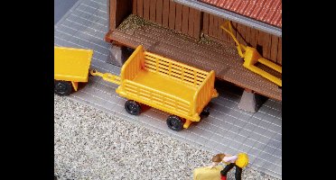 Faller 180991 H0 perronwagens, oranje, 2 stuks Bouwpakket
