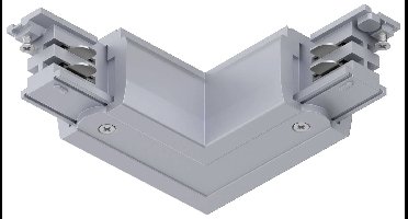 Paulmann 91370 ProRail3 L-Connect Erde 230V-railsysteemcomponenten L-verbinder ProRail3 Zilver