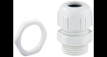 Spelsberg 22741201 Wartel Slagvast, Met trekontlasting, Met contramoer M12 Kunststof Lichtgrijs 1 stuk(s)