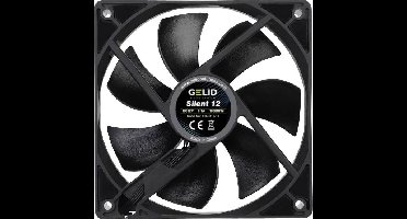 Gelid FN-PX12-11 PC-ventilator Zwart (b x h x d) 120 x 120 x 25 mm