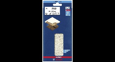 Bosch Accessories EXPERT M480 2608900743 Schuurnet voor vlakschuurmachine Ongeperforeerd Korrelgrootte (num) 80 (l x b) 186 mm x 93 mm 10 stuk(s)