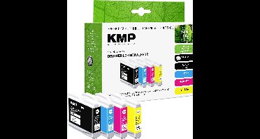 KMP Inktcartridge vervangt Brother LC-1000BK, LC-1000C, LC-1000M, LC-1000Y Compatibel Combipack Zwart, Cyaan, Magenta, Geel B75V 1035,4005