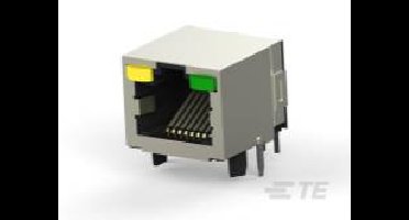 TE Connectivity TE AMP MODULAR JACKS - INVERTED AND LEDS MODULAR JACKS - INVERTED AND LEDS 6116075-4 1 stuk(s)