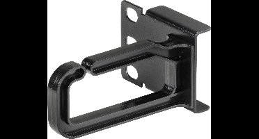 Renkforce RF-4870824 19 inch Kabelhouder 360° draaibare kabelbeugel Geschikt voor kastdiepte: 200 mm Zwart
