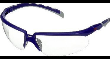 3M S2001AF-BLU Veiligheidsbril Met anti-condens coating, Met anti-kras coating, Verstelbare hoek Blauw, Grijs EN 166 DIN 166