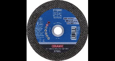 PFERD TOOLS EHT 180-1,6 CERAMIC SGP STEEL 61318016 Doorslijpschijf recht 180 mm 25 stuk(s) Staal