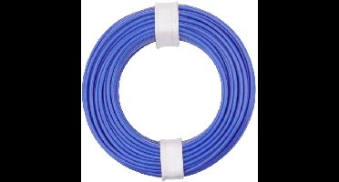 Donau Elektronik 125-012 Draad 1 x 0.25 mm² Blauw 10 m