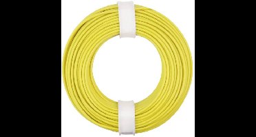 Donau Elektronik 125-013 Draad 1 x 0.25 mm² Geel 10 m