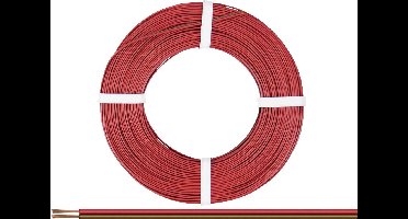 Donau Elektronik 225-080 Draad 2 x 0.25 mm² Rood-bruin 50 m