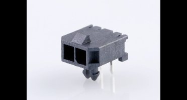 Molex 436500201 Male header, inbouw (standaard) Totaal aantal polen 2 Rastermaat: 3 mm 1 stuk(s)