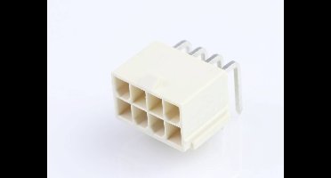 Molex 874270802 Female header, inbouw (standaard) Totaal aantal polen: 8 Rastermaat: 4.2 mm Inhoud: 1 stuk(s) Tray