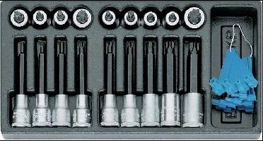 Gedore 1402706 1500 E-ITX 19 LKP Gereedschapinlegstuk (l x b x h) 158 x 310 x 42 mm