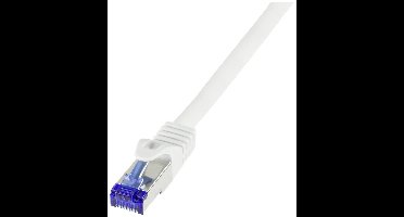 LogiLink C6A051S RJ45 Netwerkkabel, patchkabel CAT 6A S/FTP 2.00 m Wit 1 stuk(s)