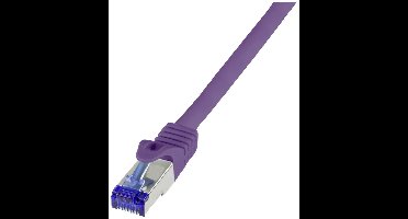 LogiLink C6A069S RJ45 Netwerkkabel, patchkabel CAT 6A S/FTP 3.00 m Violet 1 stuk(s)