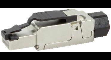 LogiLink LogiLink Cat.6A Field Terminable Plug - Netzwerkanschluss - RJ-45 (M) Op locatie monteerbare stekker, Cat.6A, afgeschermd, PrimeLine MP0040 Zwart,
