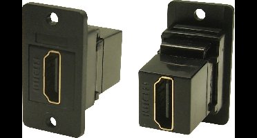 Cliff CP30600GX1 FM Slim FT HDMI F-F 3.2 hole Adapter, inbouw 1 stuk(s)