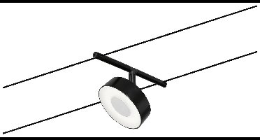 Paulmann WS DC Circle 12V-kabelsysteem lamp Zwart (mat), Chroom