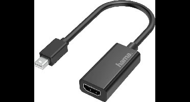 Hama 00200332 Mini-displayport / HDMI Adapter [1x Britse stekker - 1x Mini-DisplayPort stekker] Zwart 0 m