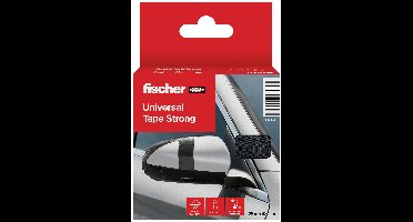 Fischer GOW 560903 Textieltape Zwart (l x b) 25 m x 48 mm 1 stuk(s)