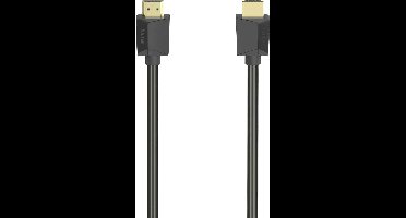 Hama 00205007 HDMI-kabel HDMI Aansluitkabel HDMI-A-stekker, HDMI-A-stekker 5.00 m Zwart 4K UHD