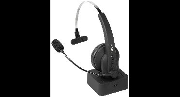 LogiLink BT0059 On Ear headset Bluetooth Mono Zwart Telefoon