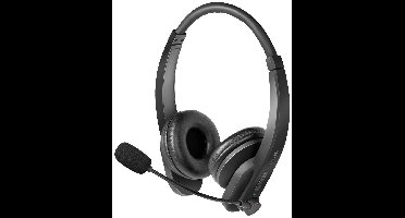 LogiLink BT0060 On Ear headset Bluetooth Stereo Zwart Computer