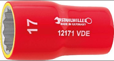 Stahlwille 12171 VDE-18 02380018 Dubbel zeskant Dopsleutelinzetstuk 18 mm 3/8 (10 mm)