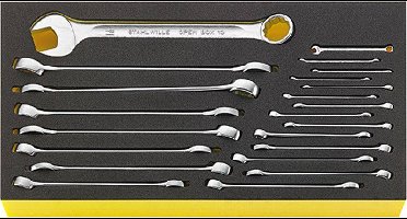 Stahlwille 96830125 TCS WT 13A/22 Ring-steeksleutelset Sleutelbreedte (metrisch) 8 - 19 mm