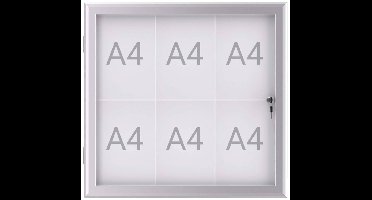 Maul Wissellijst MAULexcite Voor papierformaat: 6 x DIN A4 Tegen regen beschermde buitenruimte 6653608 Aluminium Zilver 1 stuk(s)