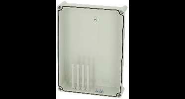Fibox Cover, PC Grey 3730559 Universele behuizing 380 x 280 x 80 Polycarbonaat Grijs-wit (RAL 7035) 1 stuk(s)