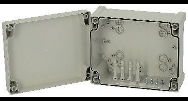 Fibox TPC 201610 Universele behuizing 201 x 163 x 98 Polycarbonaat Grijs-wit (RAL 7035) 1 stuk(s)