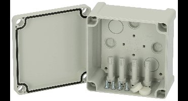 Fibox TPC 111107 Universele behuizing 110 x 110 x 65 Polycarbonaat Grijs-wit (RAL 7035) 1 stuk(s)