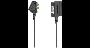 Hama Telefoon (analoog) Aansluitkabel [1x Telefoonstekker Duitsland (TAE-U) - 1x Telefoonbus Duitsland (TAE-U)] 6 m Zwart