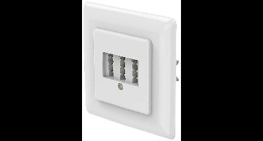 Hama Telefoonaansluitdoos Telefoon Inbouw (in muur) Wit