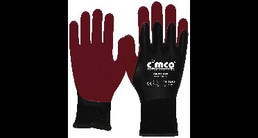Cimco Winter Soft dunkelrot/schwarz 141243 Werkhandschoen Vinyl Maat (handschoen): 11, XXL EN 388 1 paar
