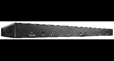 LINDY 38237 8 poorten HDMI-splitter 3840 x 2160 Pixel Zwart