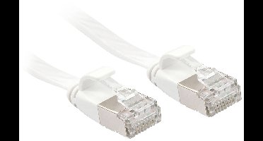 LINDY 47545 RJ45 Netwerkkabel, patchkabel CAT 6A U/FTP 10.00 m Wit 1 stuk(s)